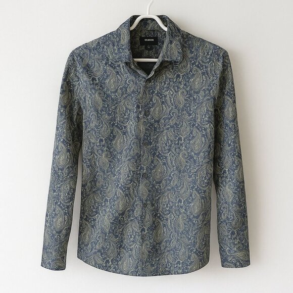 Alfani Other - Alfani Men’s Paisley Button-Down Shirt – Size S (EUC)